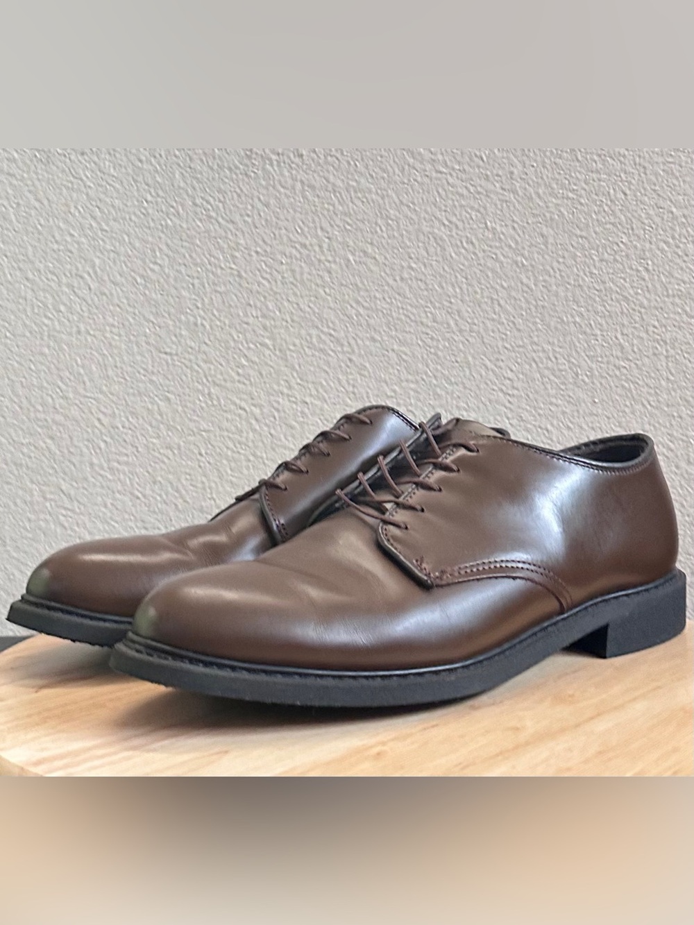 CAPPS Shoe Co. MILITARY Dress Shoe Vibram Brown 90259A AGSU Size 12D